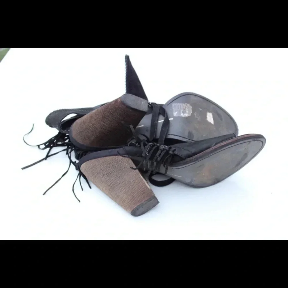 Dolce vita fringe booties